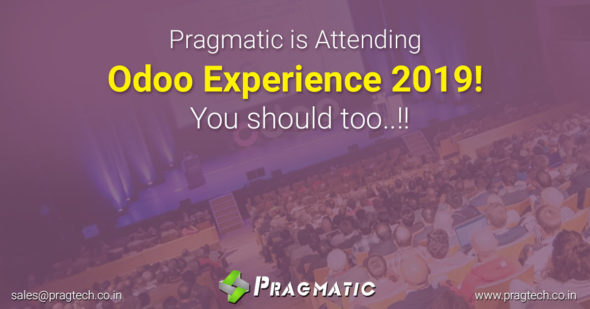 Pragmatic is Attending Odoo Experience 2019! You should too..!!