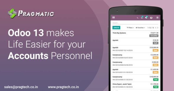 Odoo 13 makes Life Easier for your Accounts Personnel