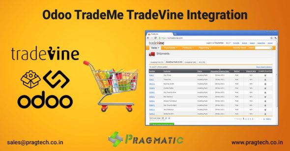 Odoo TradeMe TradeVine Integration