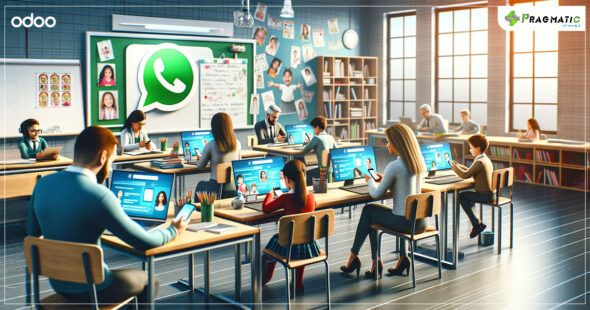 How can schools leverage Odoo-WhatsApp for improved parent-teacher communication?